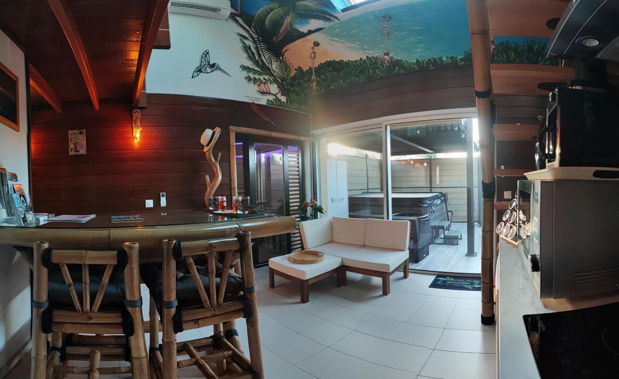 La Kaz Rhumantique Sauna And Spa Privatif 拉·里维耶尔·圣·秀 外观 照片